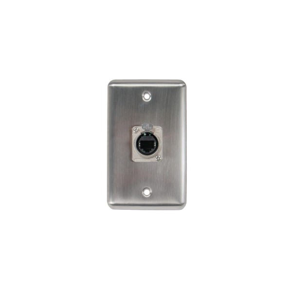 Elite Core Wall Plate Single Gang with 1 RJ45 pass