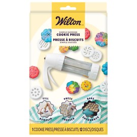 Wilton Simple Success Cookie Press, 13-Piece