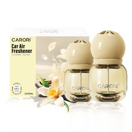 Car Air Freshener Vent Clip, Car Fresheners Long Lasting Scent (13ml x 2 Pack), Up to 180 Days, Air Freshener Deodorizer Odor Eliminator for Auto - Vanilla Perfume