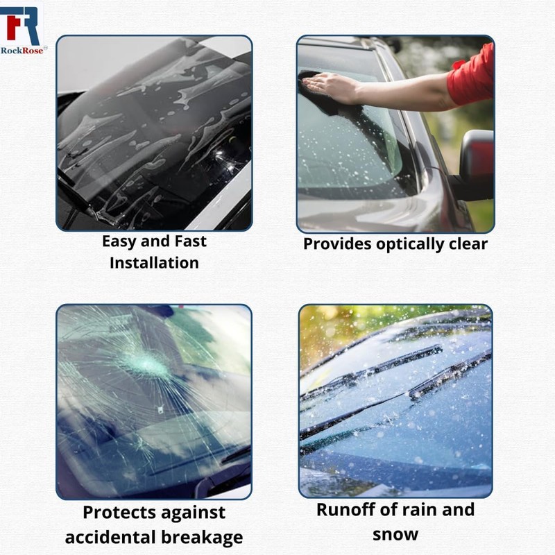 Clear Armor Windshield Protector Film: Scratch-Resistant, Guaranteed Durability, VLT 85%