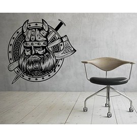 Viking Wall Decal Vinyl Sticker Northman Warrior Art Wall Removable Home Decor (18viks)