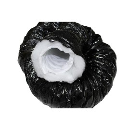 Phonitec Hose Black 100 mm / 1 Running Metre – Soundproofing Flexible Pipe Sound Insulation Flexible Hose