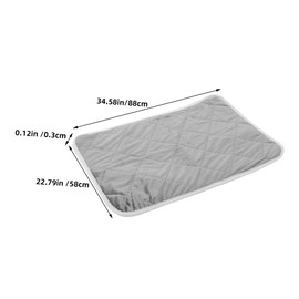 Totority Self Heating Pet Bed Pad No Electric Heating Mat for Cats and Dogs Comfortable Warming Crate Pad for Indoor Use Soft Durable Design for Cozy Sleep Large Grey