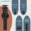 KUZOR 2PCS PVC Bathroom Sink Drain with Overflow - Easy