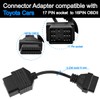 GOLITON 17 Pin to 16 Pin OBD OBDII Adapter Cable