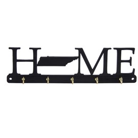 Tennessee Home State Key Holder Hanger Rack Rustic Wall Decor - Entryway Jewelry Organization Housewarming New Home Realtor Gift