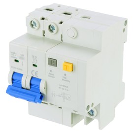 QUARKZMAN Circuit Breaker 2-Pin AC 230V 63A DIN Rail Mounted AC Isolator Switch Circuit Breaker Protection Thermal Magnetic Trigger for Short Circuit Protection, Overload Protection