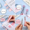 VANANA 9 Pcs Cute Cat Paw Stationery Set Pencil Sharpener