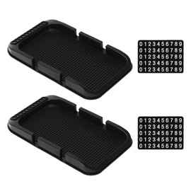 2 Stücke Instrumententafel Anti-Rutsch-Pad, Autozubehör, Silikon-Schlupf-Pad, Auto-Mobiltelefonständer.