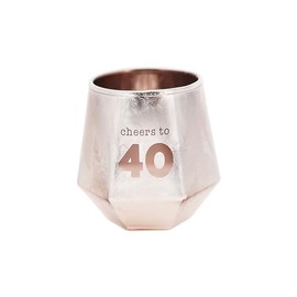 Pavilion Gift Company - Cheers To 40-3 ounce Shot Glass, 40 And Fabulous Shot Glass, Milestone Birthday, 40th Wedding Anniversary, Birthday Party Decoration, Party Favor, 1 Count (Pack of 1)