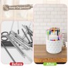 360-Degree Rotating Desk Organizer with Diamond Pattern