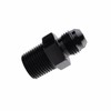smileracing Black 3/8 NPT to 6AN Adapter Straight Pipe Thread