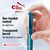 WRITECH Clictek Fountain Pen Set: Retractable Style Blue Ink Medium