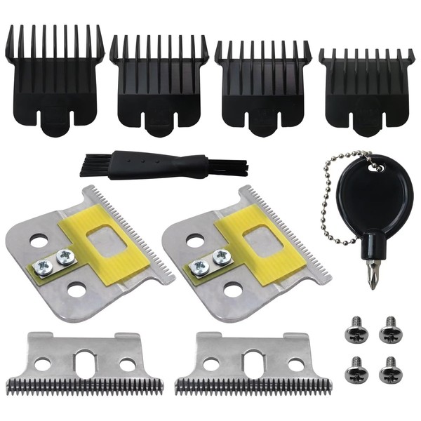 New Trimmer Blades Set with Limit Combs Fit for Andis