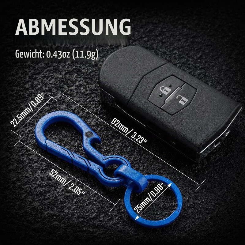 KeyUnity KM01 Titanium Key Ring, Key Ring Accessories with Bottle