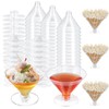 KesaPlan 80 Pack Plastic Martini Glasses Disposable Cocktail Glasses 5