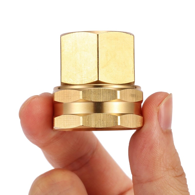 Sanpaint 2 Pack Brass Garden Hose Threaded 1/2" NPT to
