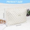 Travel Toiletry Bag, Cotton Floral Travel Makeup Bag, Portable Cosmetic