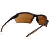 Carhartt Spokane Lightweight Half-Frame Safety Glasses, Black Frame, Sandstone Bronze