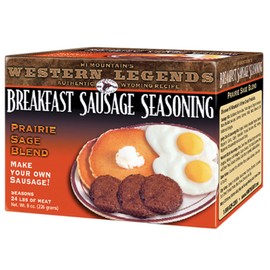 Hi Mountain Breakfast Sausage Seasoning Mix | PRAIRE SAGE | Make Homemade Sausage with Pork, Venison, Deer, Elk & Wild Game | Makes up to 24 lbs