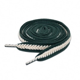 Lilybekind 3/5" Wide Thick fat shoe laces for sneakers boots flat replacement shoelaces shoe strings (Green white, 120cm)