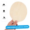 BESPORTBLE Wooden Paddles Set 4pcs Badminton Rackets Large Surface Easy