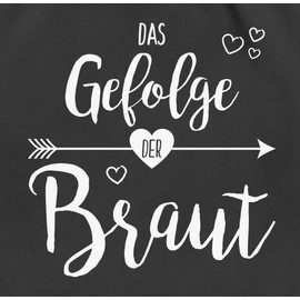 Shirtracer - Gym Bag Backpack - Stag Party Women - The Follow of the Bride I Bridal Follow JGA I Bride Entourage Hen Party, 1 black, Unit size