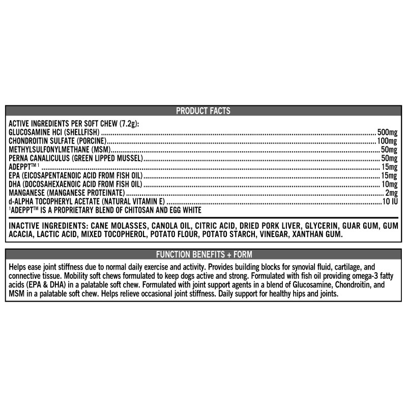 Glucosamine Chondroitin Hip & Joint Care, Dog, Pork Liver Flavor,