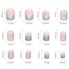 Glue on Nails with Designs, Artificial Fingernails Acrylic Fake Nails
