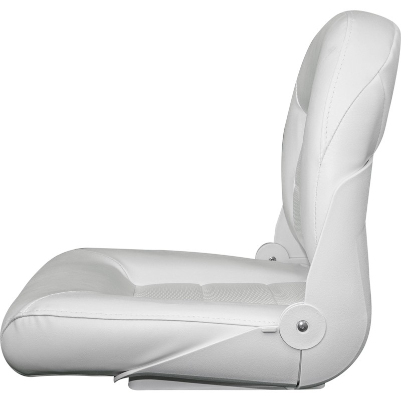Tempresss Navistyle Low Back Boat Seat (White/White Perf)