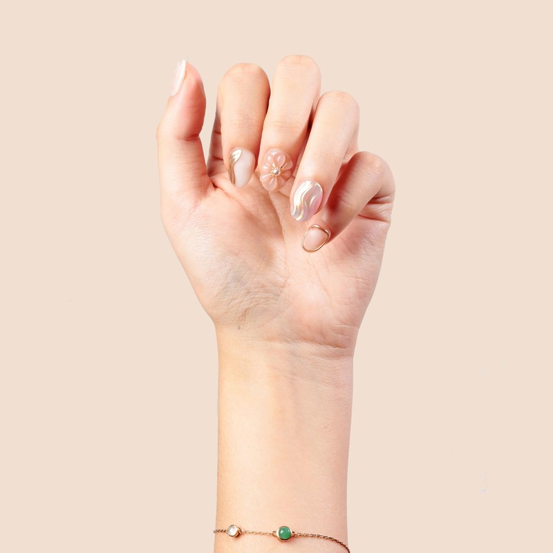Sun&Beam Nails Handmade Nail Tips Short Coffin Ballerina False Nail