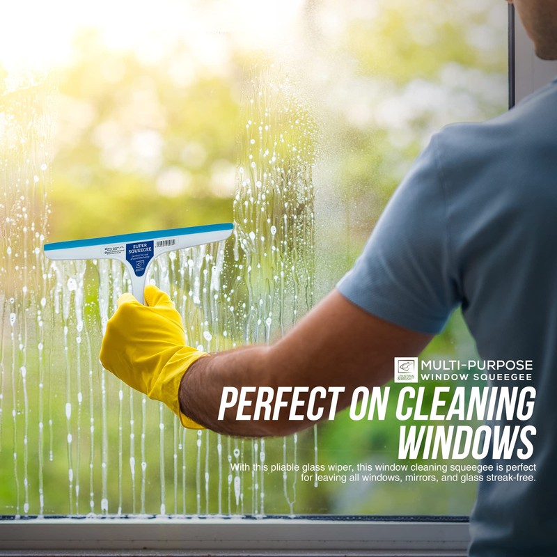 Window Squeegee Glass Cleaning Wiper Rubber Blade For Shower Screen
