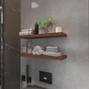 Kultilanda Floating Shelves 24 Inch Wall Shelf Solid Wood Mounted
