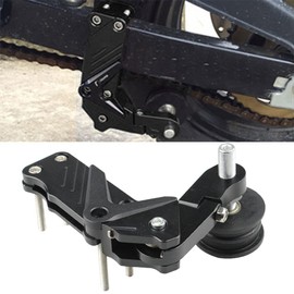 Motorcycle Motorcycle Drive Chain Auto Tensioner Aluminum Alloy Adjuster Auto Adjust Universal (Black)