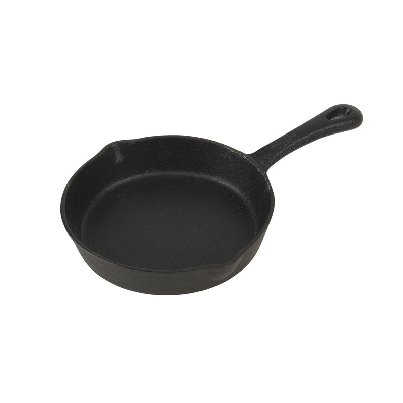 GoodCook Pre-Seasoned Cast Iron Skillet, 8 Inch, Black