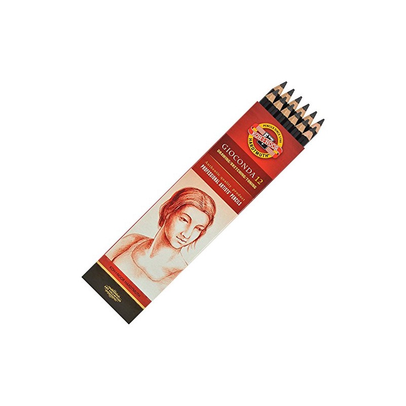 Koh-i-noor Gioconda Negro Aquarelle - 12 Water Soluble Graphite Pencils