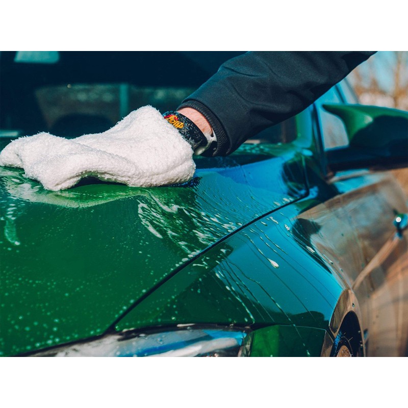 Meguiar's X3002 Microfiber Wash Mitt, Super-Thick, Reusable Wash Mitt for