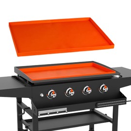 28 Inch Heavy Duty Food Grade Silicone Griddle Mat for Blackstone | Orange Protective Cover | Keeps Griddle Clean Year-Round | Durable, Non-Stick, Heat-Resistant Silicone Grill Mat