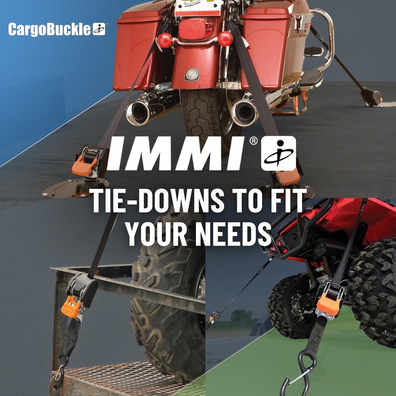 CargoBuckle G3 Bolt On Retractable Ratchet Straps Heavy Duty, 3,500