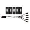 5Pcs Drone Lithium Battery 3.7V 1800mah Remote Control Aircraft Model
