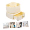 WOONEKY Rotating Makeup Brush Holder Organizer Drawer Spinning Design for