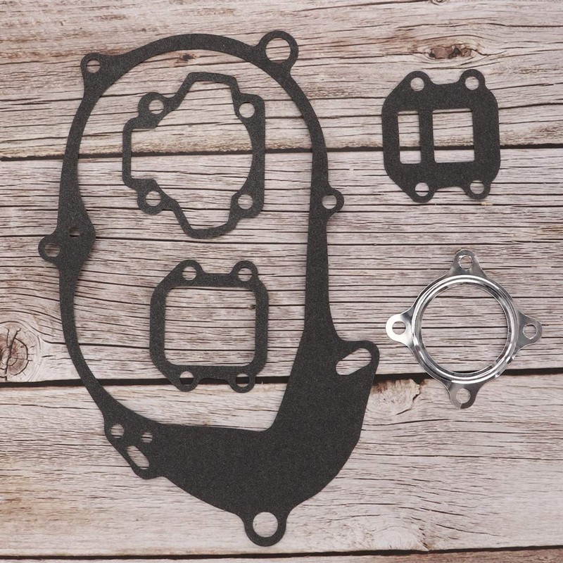 EBTOOLS 4 Piece Motorcycle Engine Gasket, Stainless Steel Motorcycle Complete