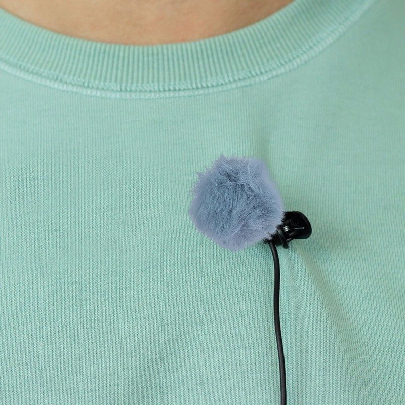 HEMOTON Windscreen for Lavalier Microphone, Pack of 10 Furry Windshield,