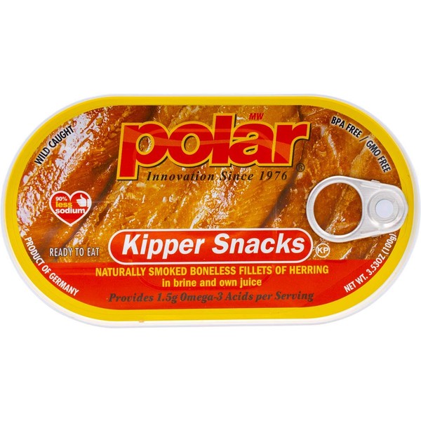 MW Polar Herring, Kipper Snacks, 3.53-Ounce (Pack of 18)