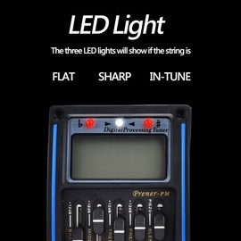 Acoustic Pickup,Guitar Pickup Equalizer,5 Bands Preamp Guitar Equalizer Piezo Tuner Digital With Lcd Display For under saddle piezo pickup for acoustic guitar 5-band eq equalizer p