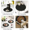 Homcomodar Round Placemats and Coasters Set of 6 Braided Woven