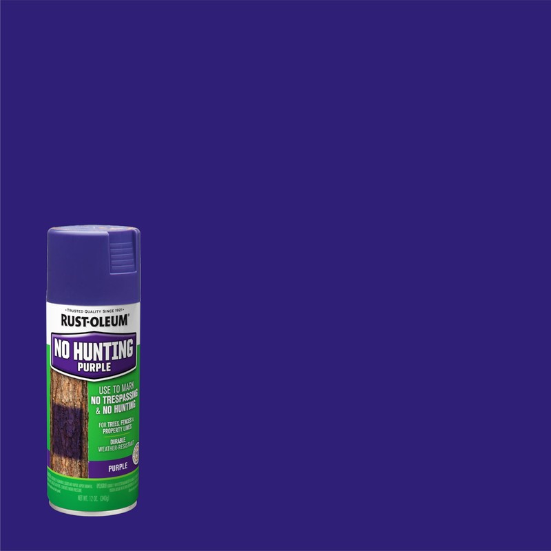 Rust-Oleum 270970-6PK Specialty No Hunting Purple Spray Paint, 12 oz,