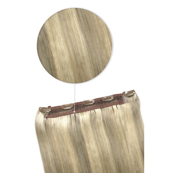 cliphair Quad Wefted Remy Clip in Human Hair Extensions - BlondeMe (#60/SS), 20" (85g)