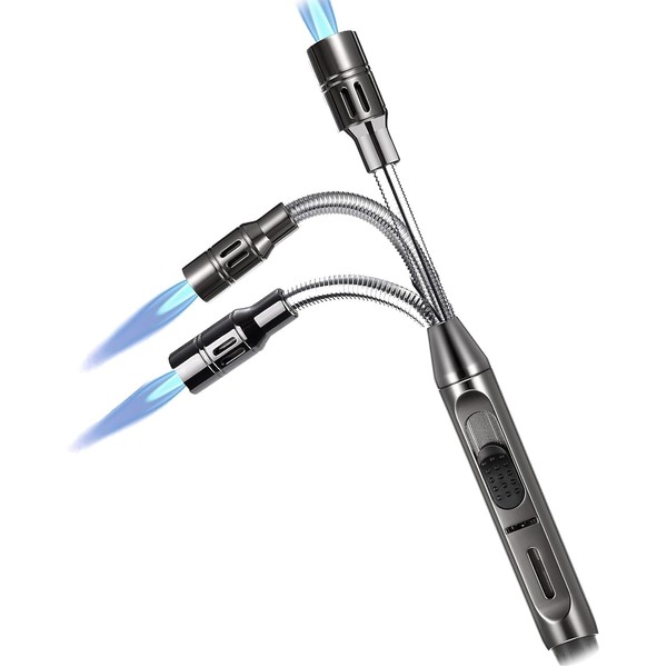 Auratrio Y17 360° Flexible Gas Lighter with Locking Device Storm,