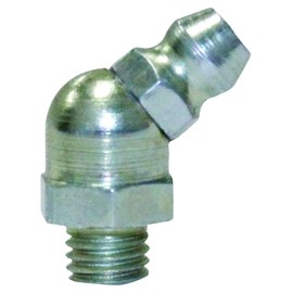 LubriMatic 11-105 Grease Fittings - 1/4"-28 45 Degree Angle - Pack of 10